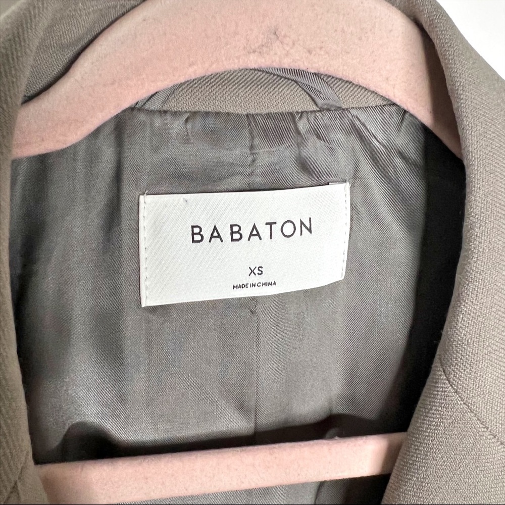 Babaton Watson Blazer Double Breasted Gray Relaxed Fit Aritzia Neutral Size XS - Picture 11 of 16